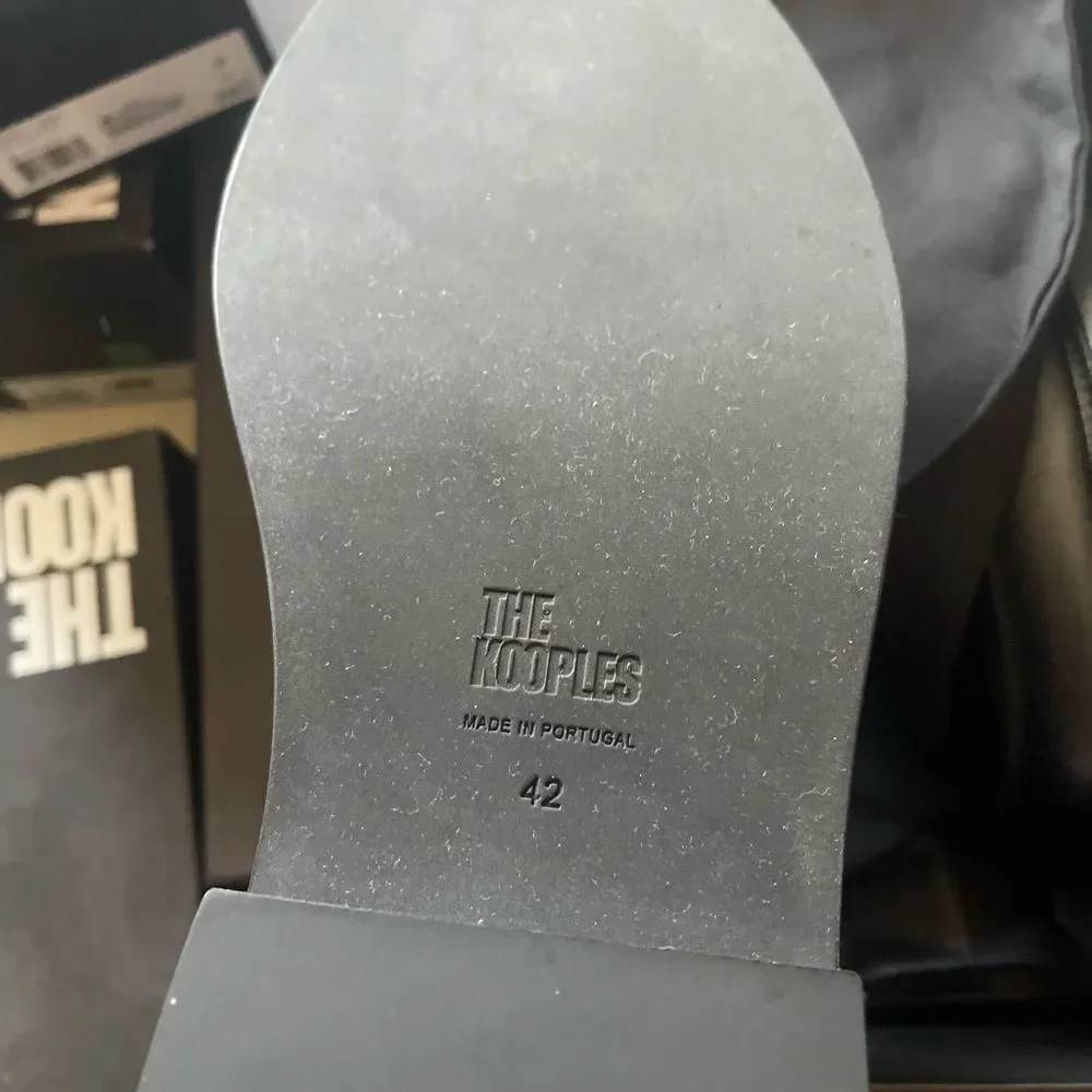 The Kooples Sleek Black Leather Loafers